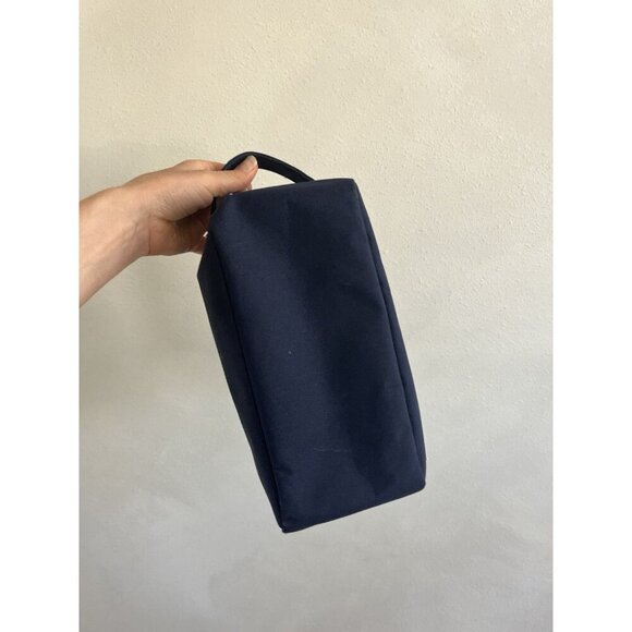 Herschel Travel Kit Bag Men’s Kit Navy Blue Tan Sport Bathroom Vanity Cosmetic - Picture 3 of 4